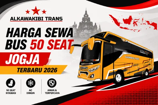 harga sewa bus 50 seat jogja